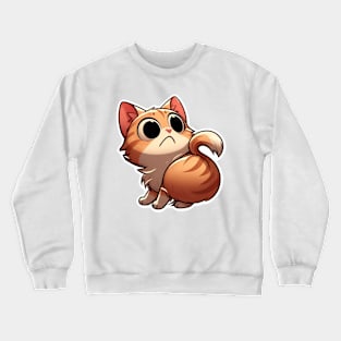 scared cat shirt Crewneck Sweatshirt